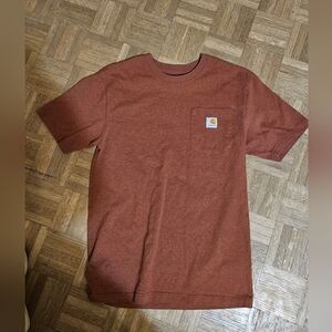 Carhartt Rust Pocket T-Shirt Small
